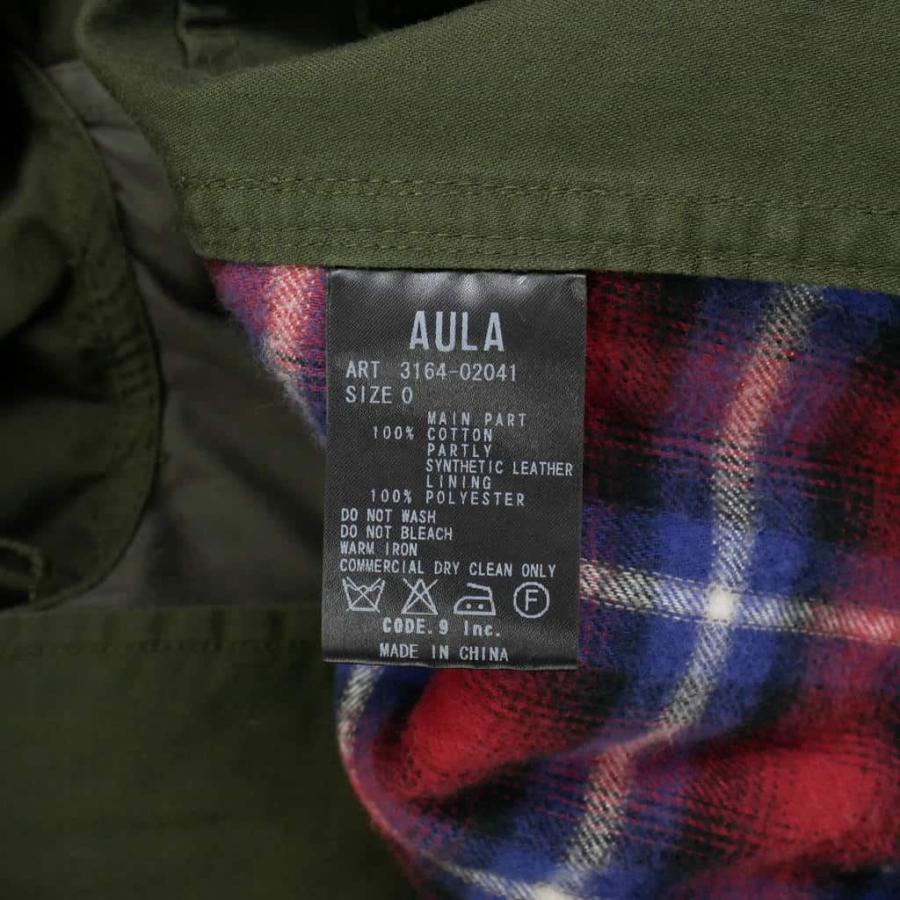AULA AILA（アウラ アイラ） 刺繍 ミリタリージャケット ブルゾン 鹿 0 