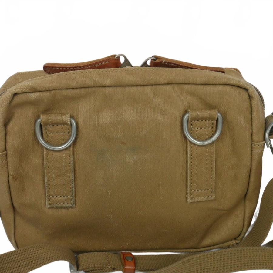 ポーター PORTER FIELD レザー キャンバス ショルダーバッグ PORTER ポーター FIELD SHOULDER POUCH ベジタブルタンニンレザー