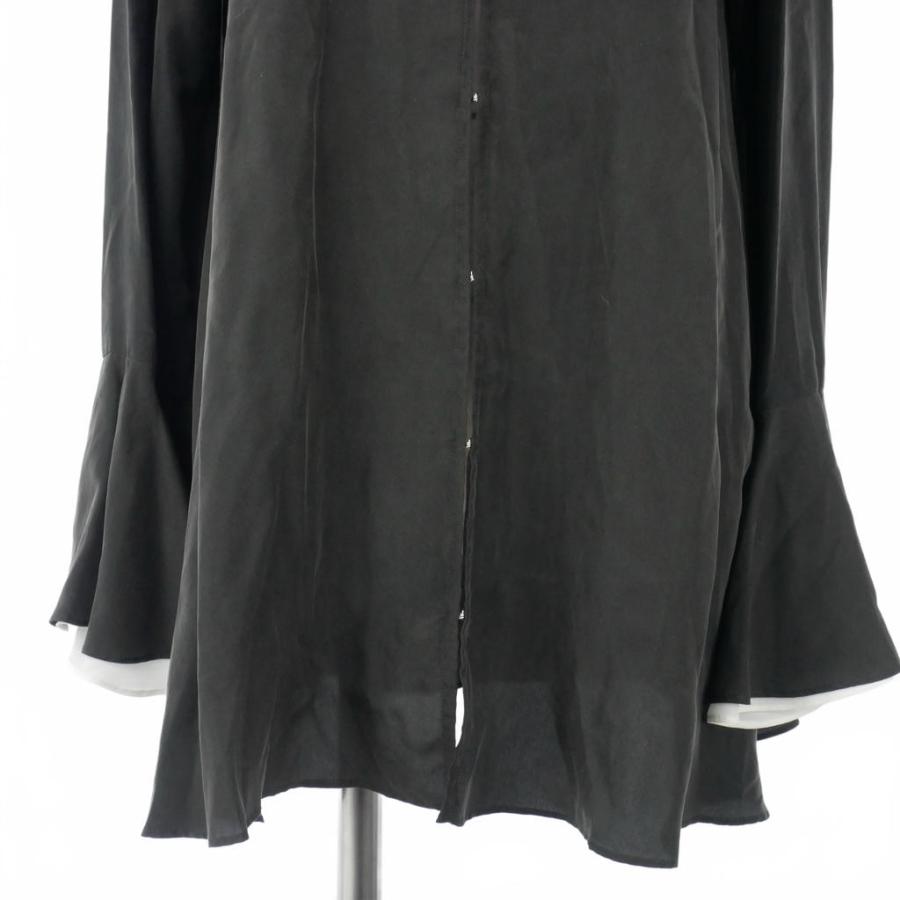 フェティコ FETICO 23SS ラッフルミニドレス シルク 長袖 サイズ1 