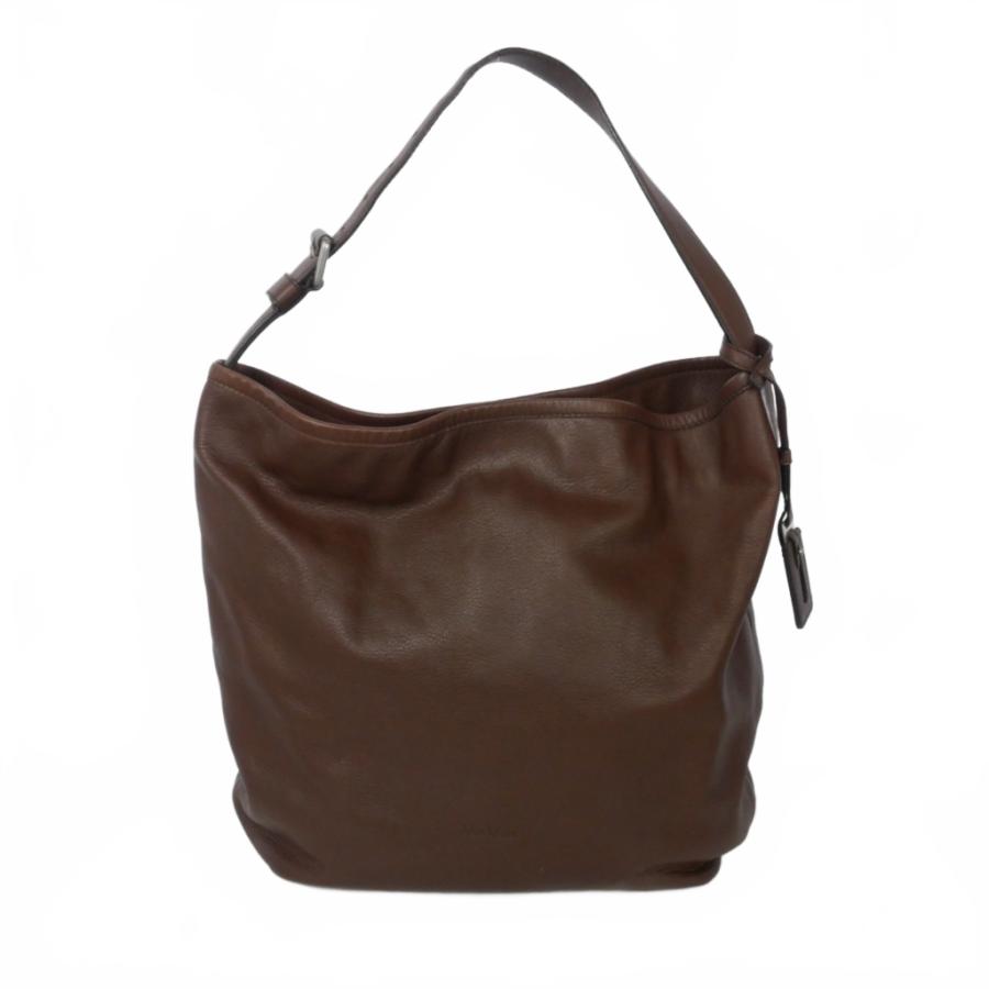 Max Mara（マックスマーラ） レザー ショルダーバッグ バケツバッグ 茶
