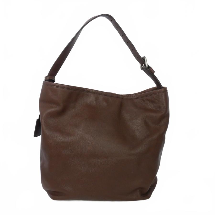 Max Mara（マックスマーラ） レザー ショルダーバッグ バケツバッグ 茶
