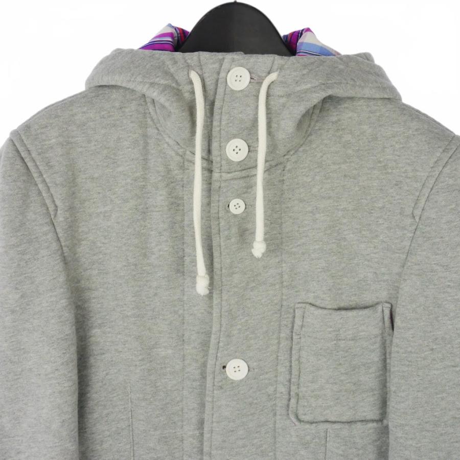 コムデギャルソンシャツ フード付きジャケット スウェット コットン M グレー コムデギャルソンシャツ COMME des GARCONS SHIRT フード付き