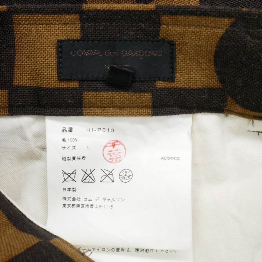 コムデギャルソンオム COMME des GARCONS HOMME 2003SS 田中オム 市松