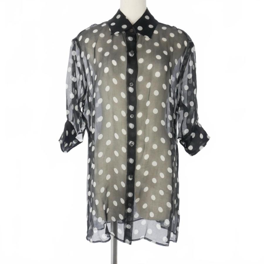 DRIES VAN NOTENシアーブラウス　ベルギー製 ドリスヴァンノッテン DRIES VAN NOTEN シアーブラウス シャツ シルク