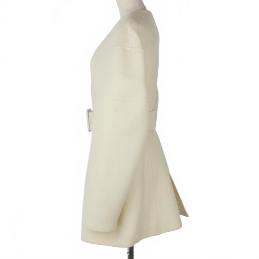 アキラナカ AKIRA NAKA 22AW Flora belted collarless coat ノーカラー