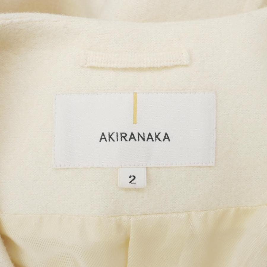 アキラナカ AKIRA NAKA 22AW Flora belted collarless coat ノーカラー