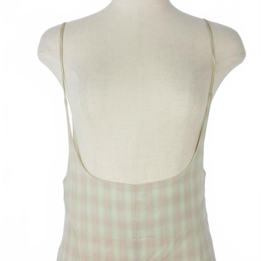 マメクロゴウチ Mame Kurogouchi Linen Mix Ombre Check Camisole