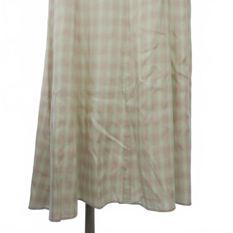 マメクロゴウチ Mame Kurogouchi Linen Mix Ombre Check Camisole