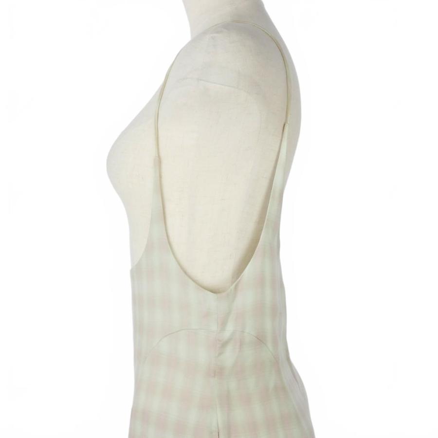 マメクロゴウチ Mame Kurogouchi Linen Mix Ombre Check Camisole