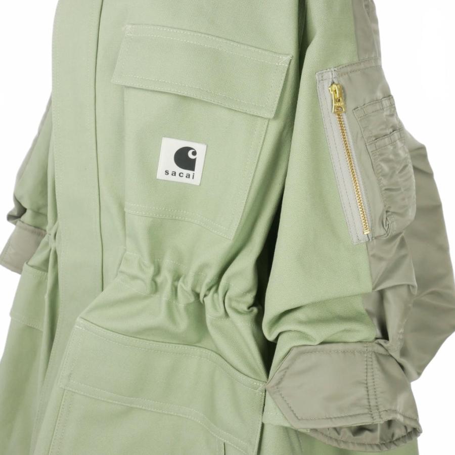 サカイ sacai 24SS カーハート Carhartt ダック×ナイロンツイルコート