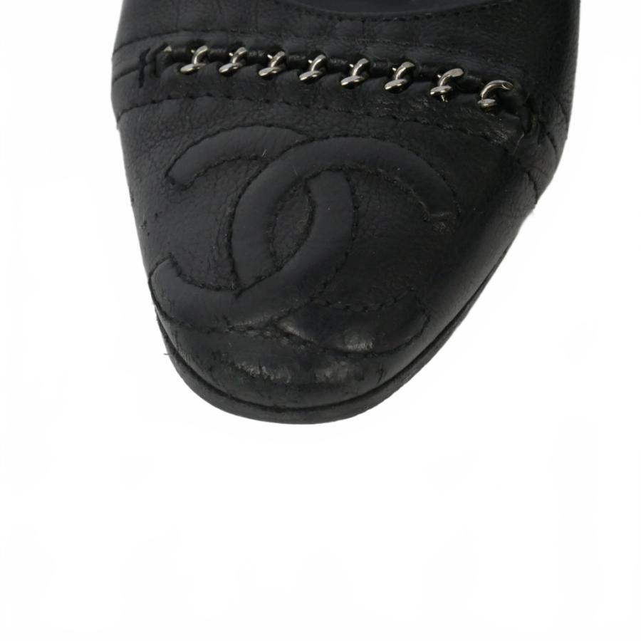 CHANEL（シャネル） ココマーク チェーン パンプス フラットシューズ