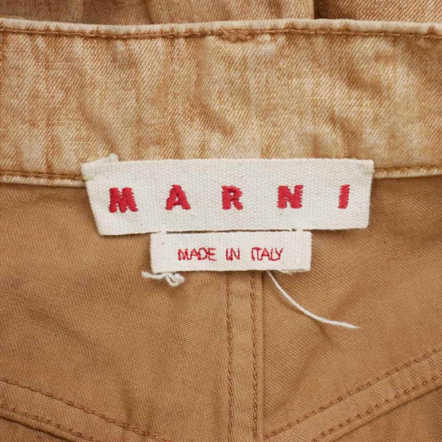 マルニ MARNI 24SS ワイドレッグ ロールアップ デニムパンツ ヴィンテージウォッシュ 40 茶 ブラウン PAJD0478A0 USCV98 レディースの画像