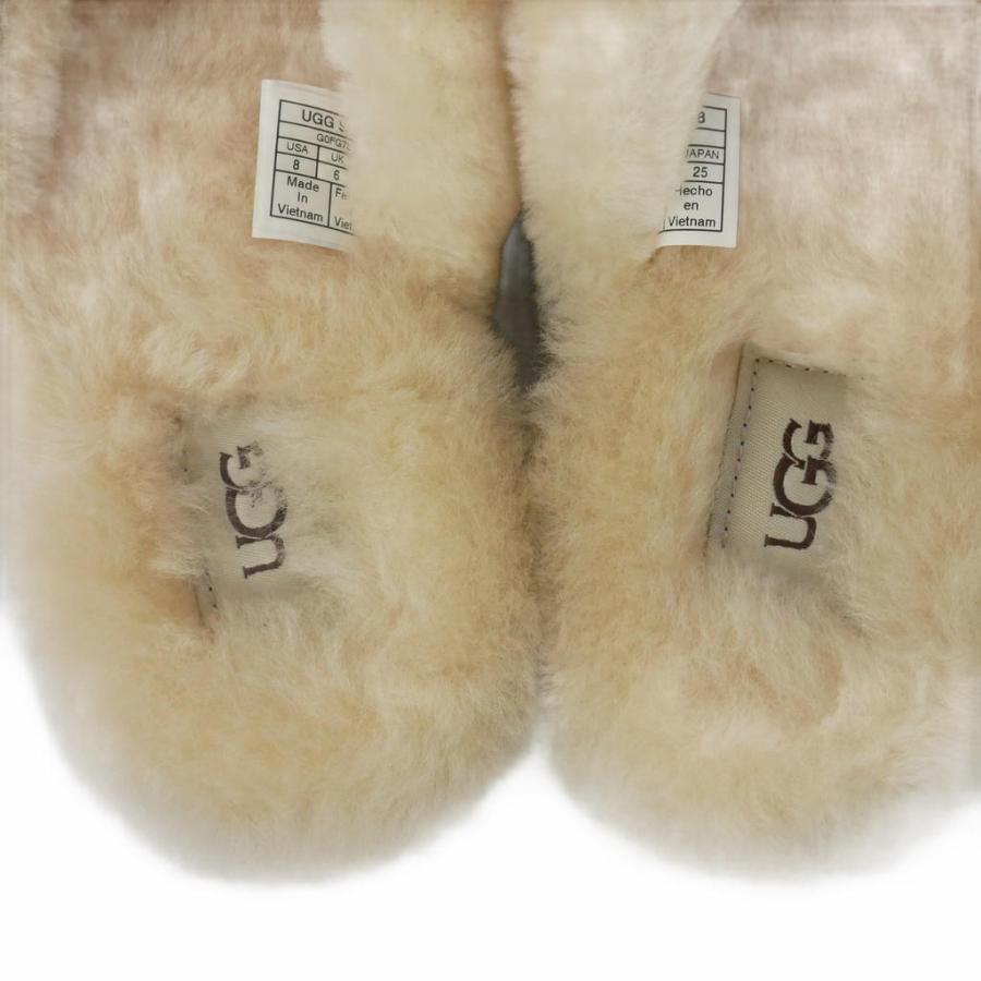 アグ UGG スカフィタ クロスストラップ フェイクファー サンダル US8