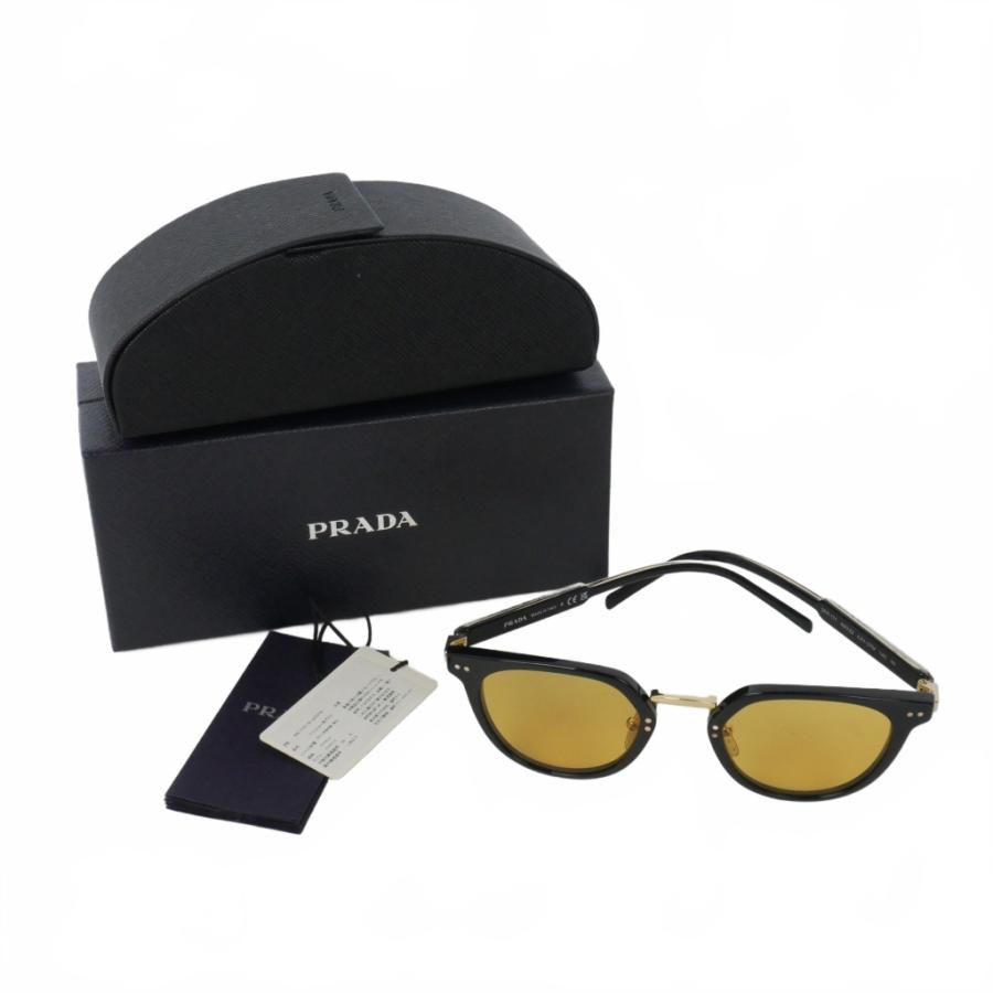 PRADA ブラウン サングラス　ケース付き　金属フレーム　プラダ PRADA（プラダ） サングラス アイウェア コンビフレーム カラーレンズ