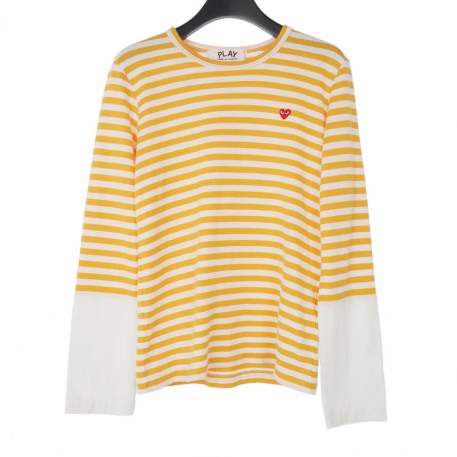 プレイコムデギャルソン PLAY COMME des GARCONS ハートワッペン ロンT