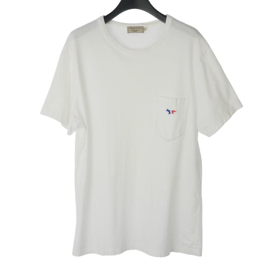 メゾンキツネ MAISON KITSUNE キツネワッペンTシャツ コットン 半袖