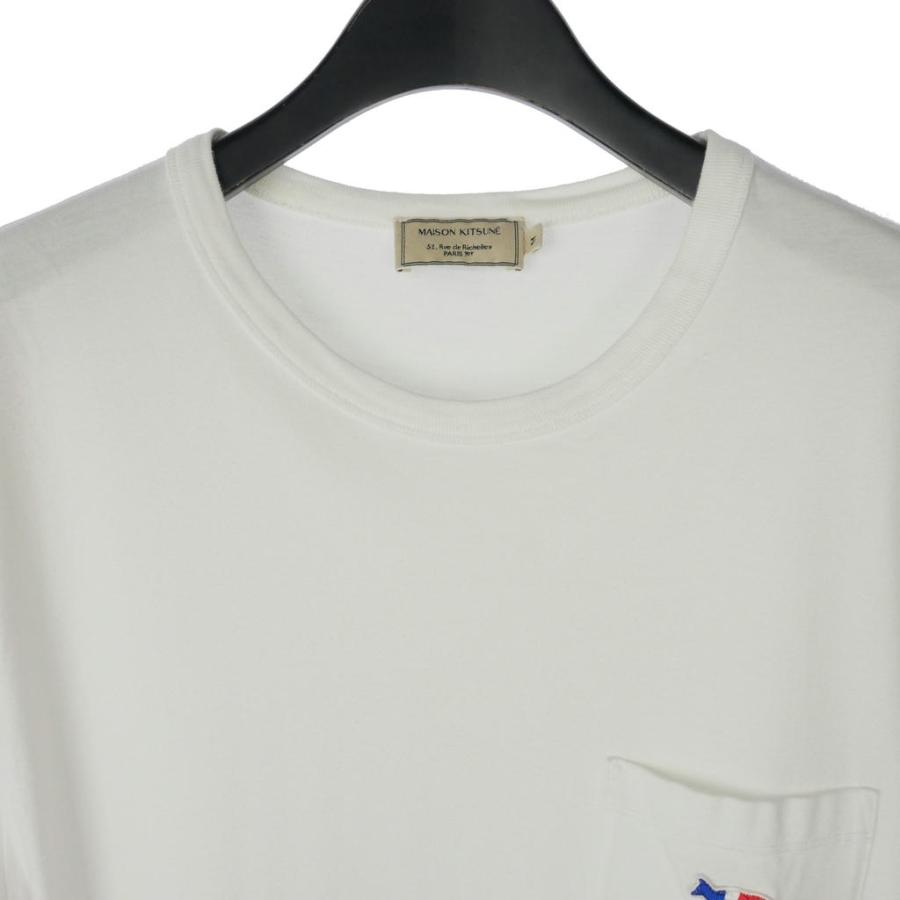 メゾンキツネ MAISON KITSUNE キツネワッペンTシャツ コットン 半袖