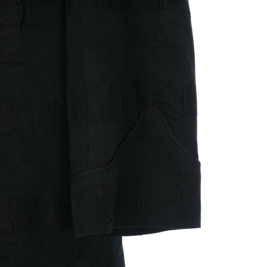 ジョンガリアーノ JOHN GALLIANO アーカイブ ナポレオンコート ジャケット コットンリネン 48 ブラック 黒 AUY505A メンズの画像