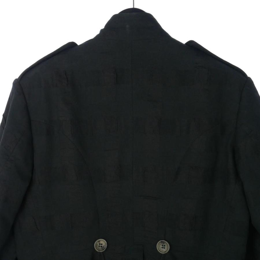 ジョンガリアーノ JOHN GALLIANO アーカイブ ナポレオンコート ジャケット コットンリネン 48 ブラック 黒 AUY505A メンズの画像