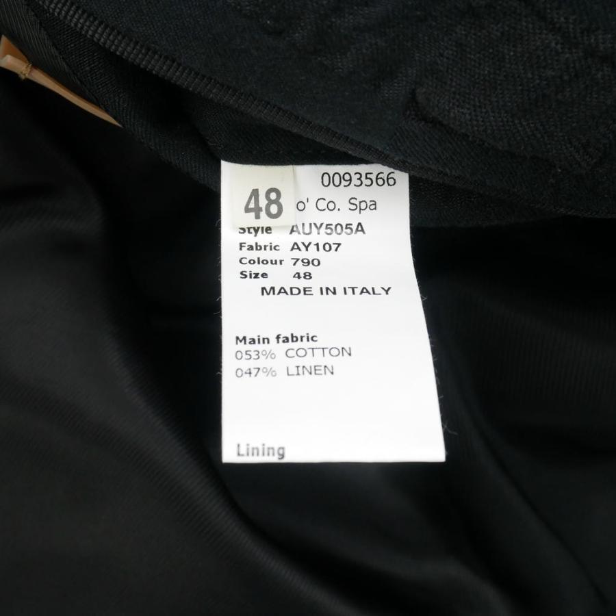 ジョンガリアーノ JOHN GALLIANO アーカイブ ナポレオンコート ジャケット コットンリネン 48 ブラック 黒 AUY505A メンズの画像
