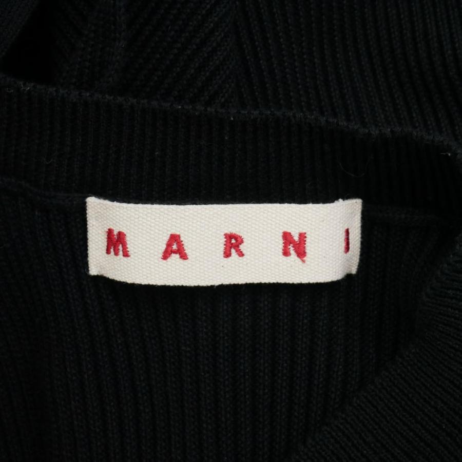 MARNI（マルニ） MARNI Vネック ニット ベスト サイドオープン リボン