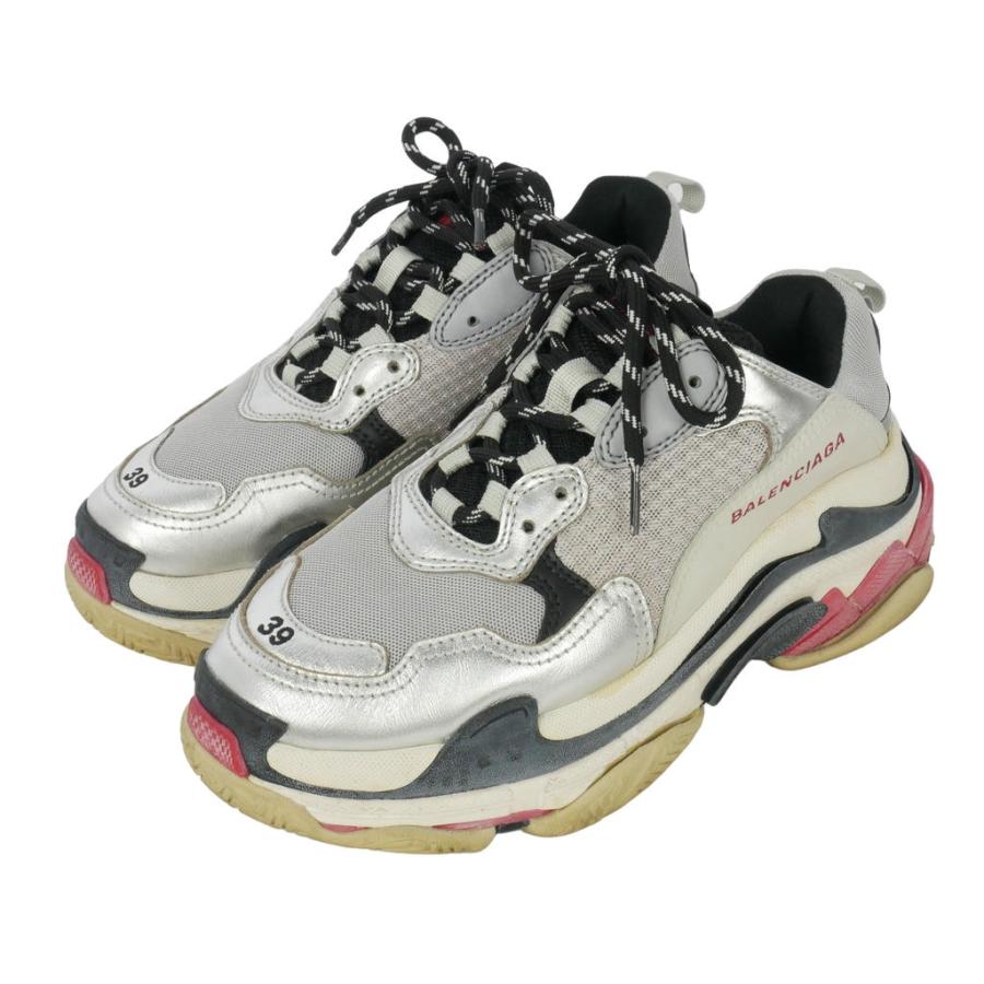 BALENCIAGA（バレンシアガ） トリプルS スニーカー メッシュ レザー 39 