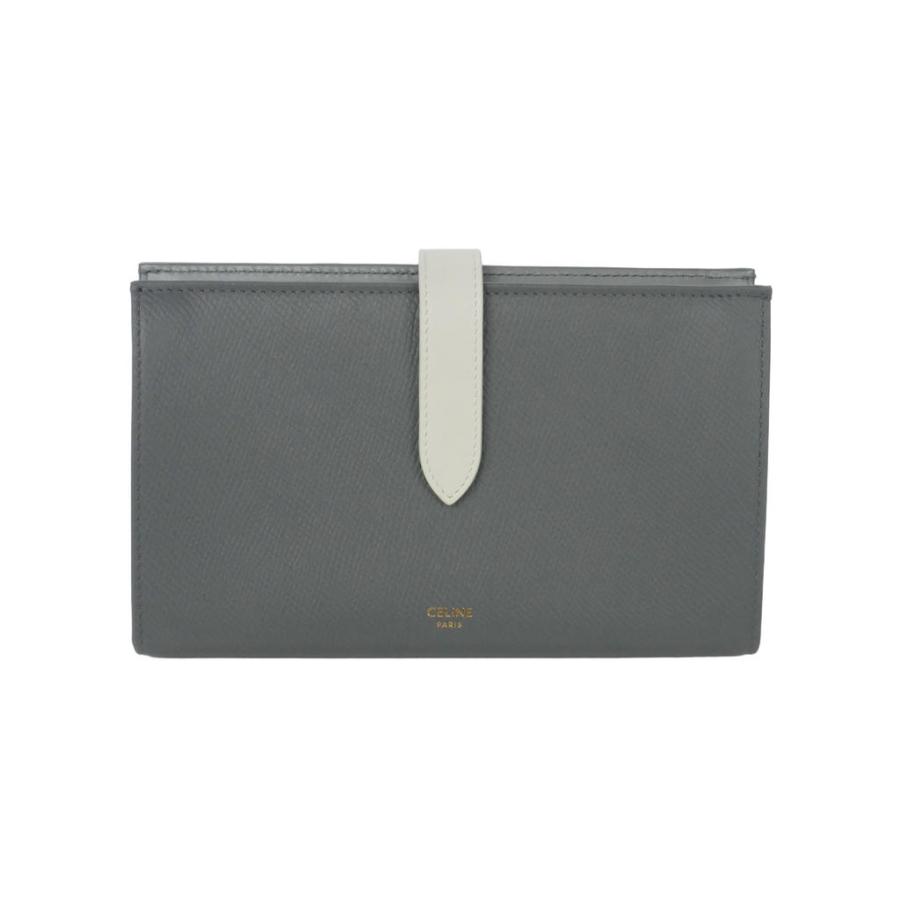 CELINE（セリーヌ） ラージ ストラップ ウォレット 二つ折り財布 長 