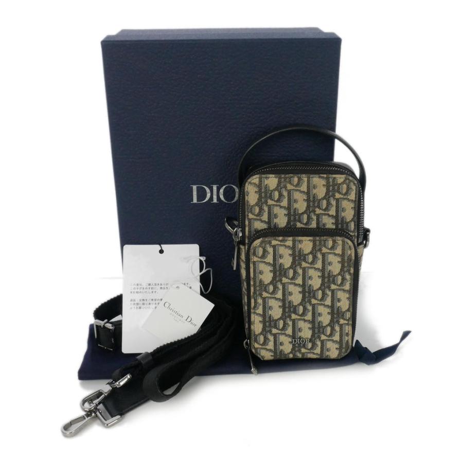 ディオール Dior オブリークトロッター柄 ライダー マイクロポーチ
