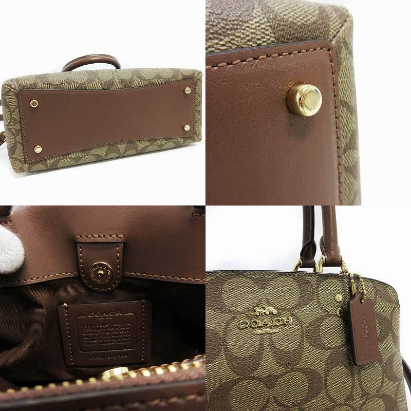 コーチ COACH ショルダーバッグ シグネチャー 2way ハンドバッグ 91494 茶 ブラウン系 レディース｜vectorpremium｜09