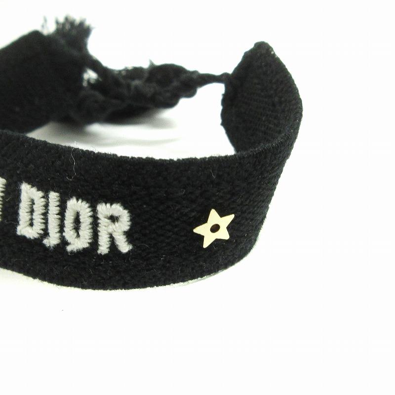 クリスチャンディオール Christian Dior 美品 ミサンガ ブレスレット 