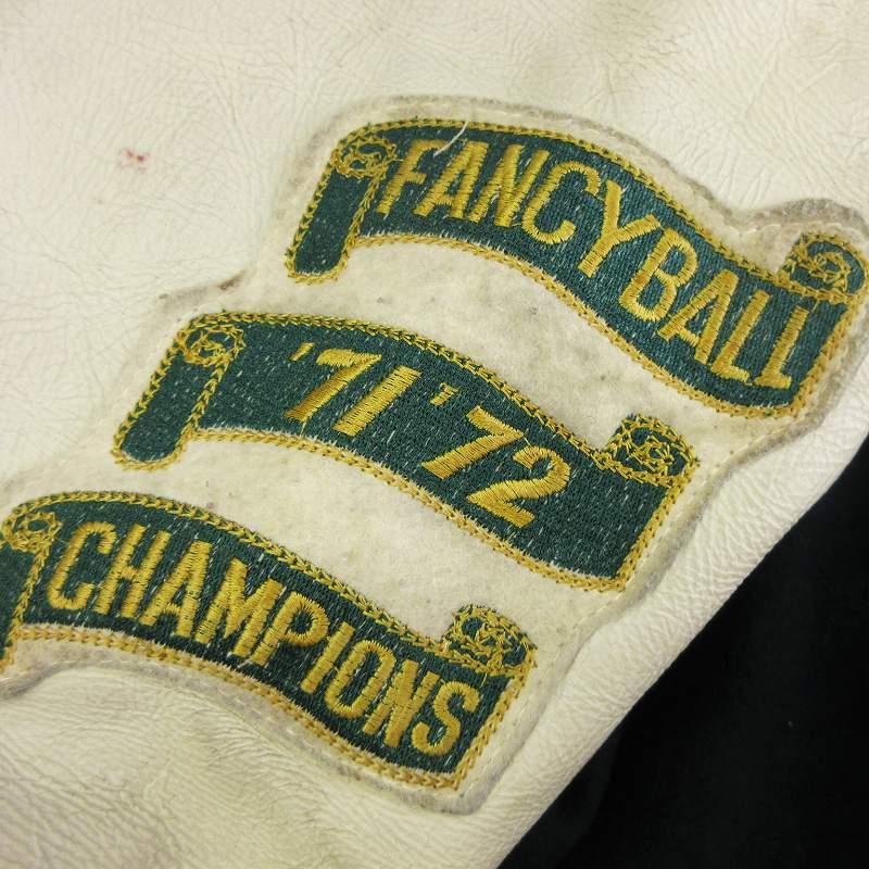 ファンシーボール FANCYBALL スタジャン ブルゾン レザースリーブ 