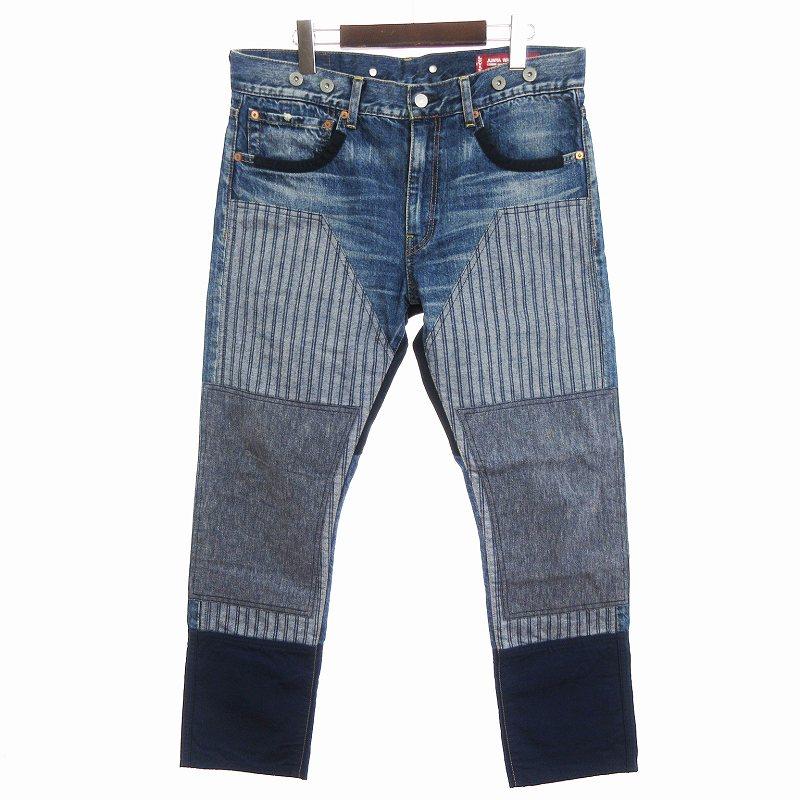 ジュンヤワタナベマン リーバイス Levis パッチワーク デニムパンツ 
