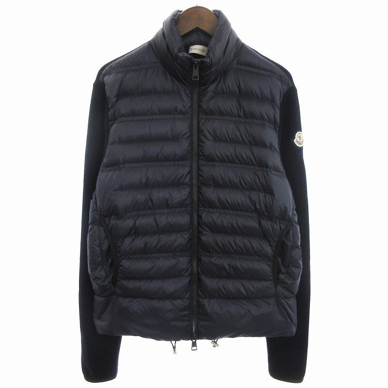 モンクレール22AW CARDIGAN TRICOT ダウンジャケット 黒