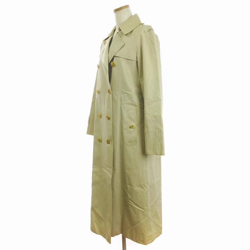 バーバリーチェック ロングコートスプリングコートトレンチコート