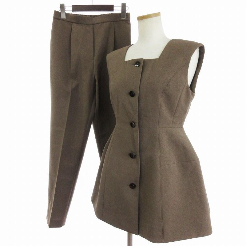 セルフォード CELFORD 22AW ペプラム ジレ ベスト パンツ セットアップ 