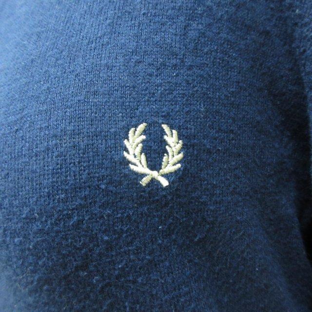 フレッドペリー FRED PERRY カーディガン トップス ネイビー レッド ホワイト Mサイズ レディース｜vectorpremium｜05