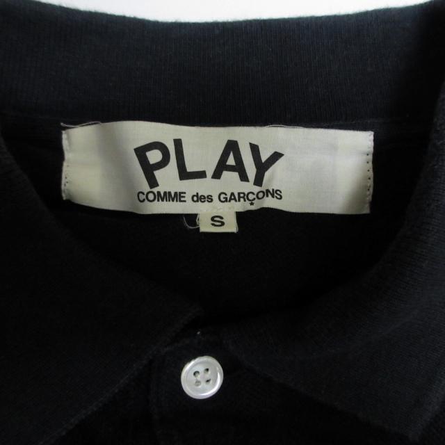 プレイコムデギャルソン PLAY COMME des GARCONS ポロシャツ 半袖 カットソー 近年モデル AZ-T006 ブラック Sサイズ 0229 メンズ｜vectorpremium｜06