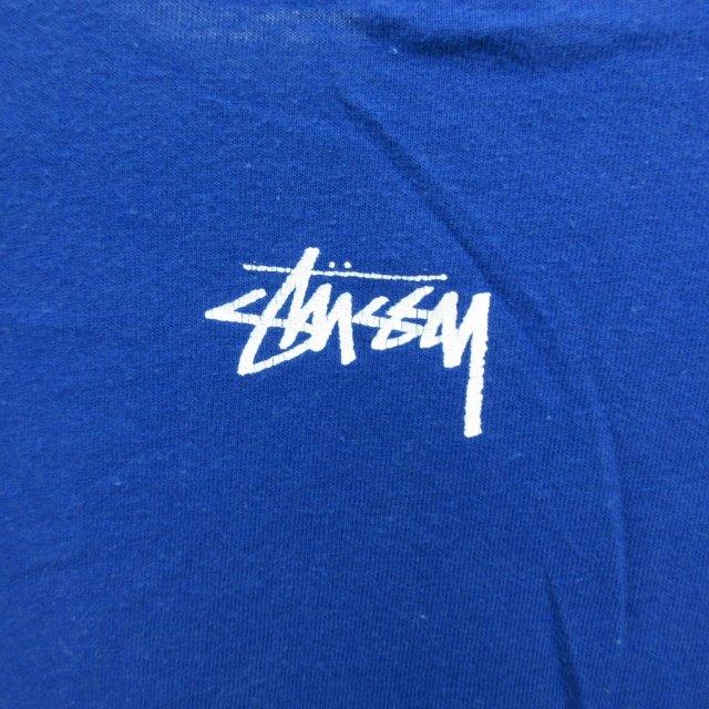 STUSSY ステューシー Tシャツ 半袖 ALWAYSFRESH プリント ブルー