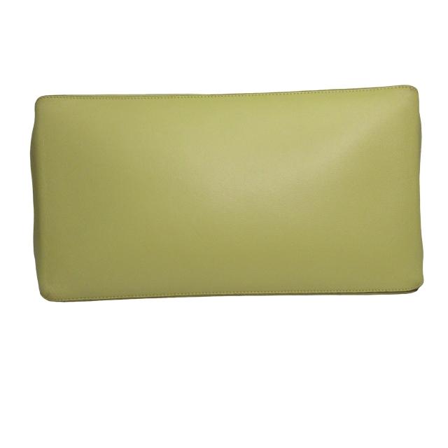 LOEWE オリガミ　アナグラム トートバッグ　レザー イエローグリーン ロゴ LOEWE ロエベ オリガミ トートバッグ ショルダーバッグ イエロー