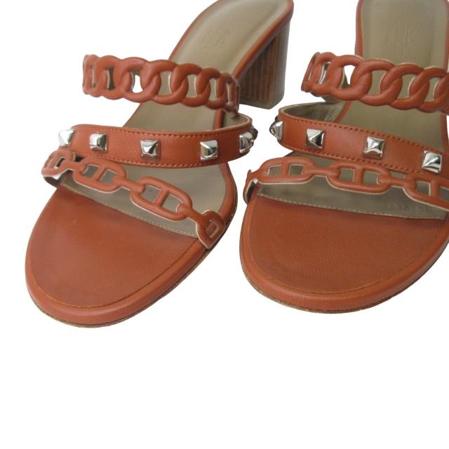 専用　エルメス　サンダル　シェーヌダンクル　美品　36 エルメスサンダル36 オランオアジスシェーヌダンクルHERMES