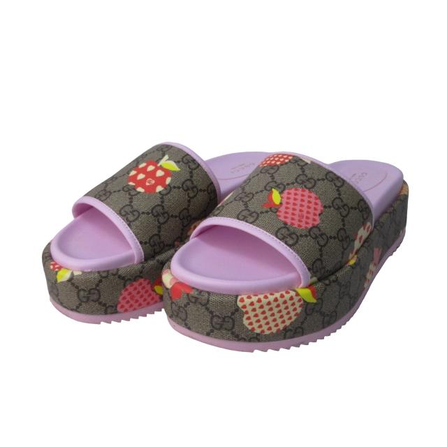 グッチGUCCI サンダルピンク 美品 GUCCI グッチ レ ポム