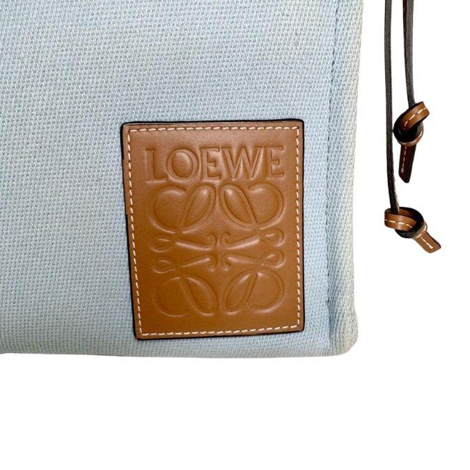 LOEWE☆ナイロンキャンバス＆ナッパレザー ヒップバッグ！ウエストバッグ！ LOEWE☆ナイロンキャンバス＆ナッパレザー ヒップバッグ