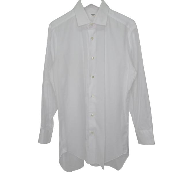 バルバ BARBA CCULTO 長袖 ワイシャツ ドレスシャツ ホワイト M K1005 
