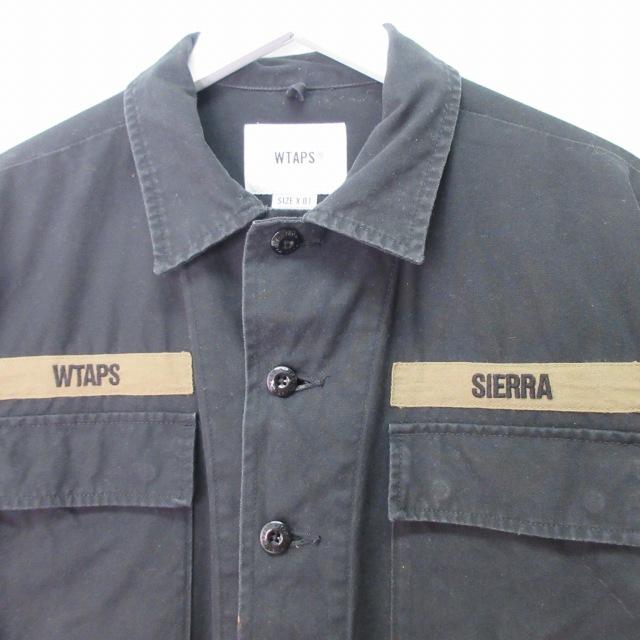 ダブルタップス WTAPS 長袖 シャツ ジャケット ロゴ 01 Sサイズ相当