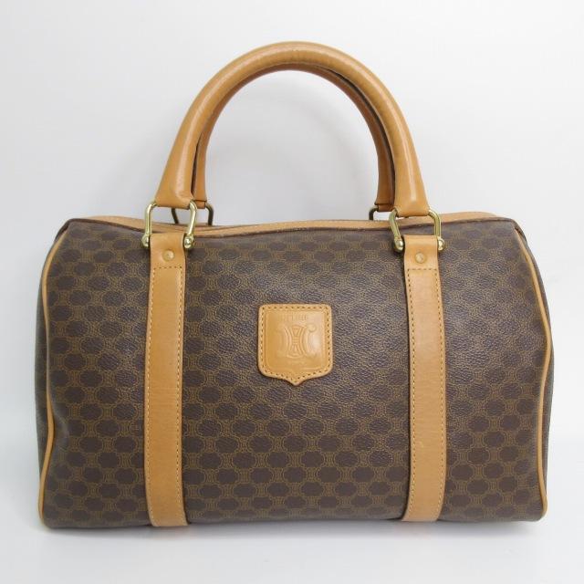 CELINE（セリーヌ） マカダム柄 ミニボストンバッグ ハンドバッグ