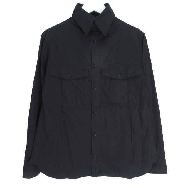 ヨウジヤマモト　レーヨンシャツジャケット ワイルドサイド ヨウジヤマモト“黒レーヨン”のシャツ、キエ