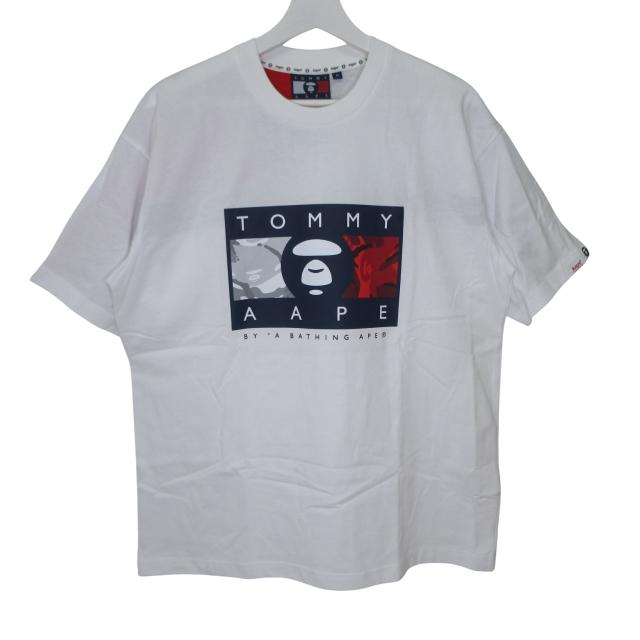 A BATHING APE アベイシングエイプ APE×TOMMY JEANS Tシャツ