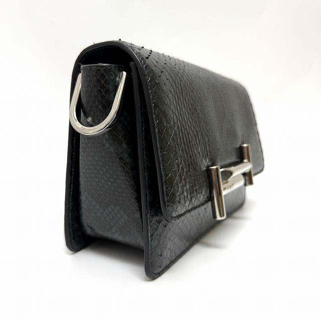 トッズ TOD'S クロスボディ ショルダーバッグ ダブルT パイソン トッズ TOD'S クロスボディ ショルダーバッグ ダブルT パイソン