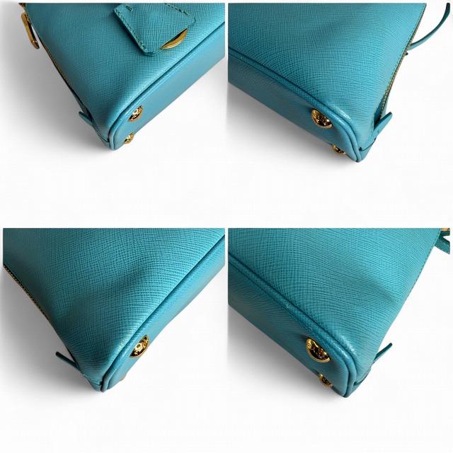 PRADA プラダ サフィアーノレザー ショルダーバッグ 2way ターコイズ PRADA プラダ サフィアーノレザー ショルダーバッグ 2way ターコイズ