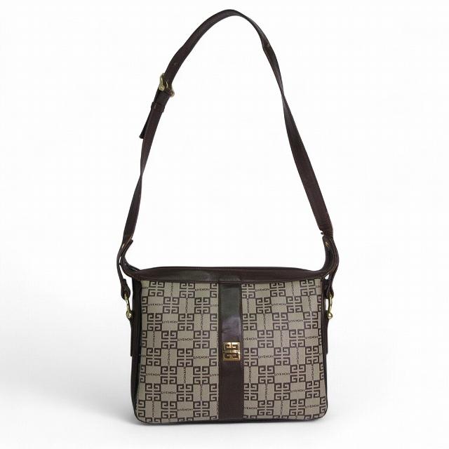 ジバンシィ GIVENCHY ショルダーバッグ モノグラム 4G PVC×レザー 